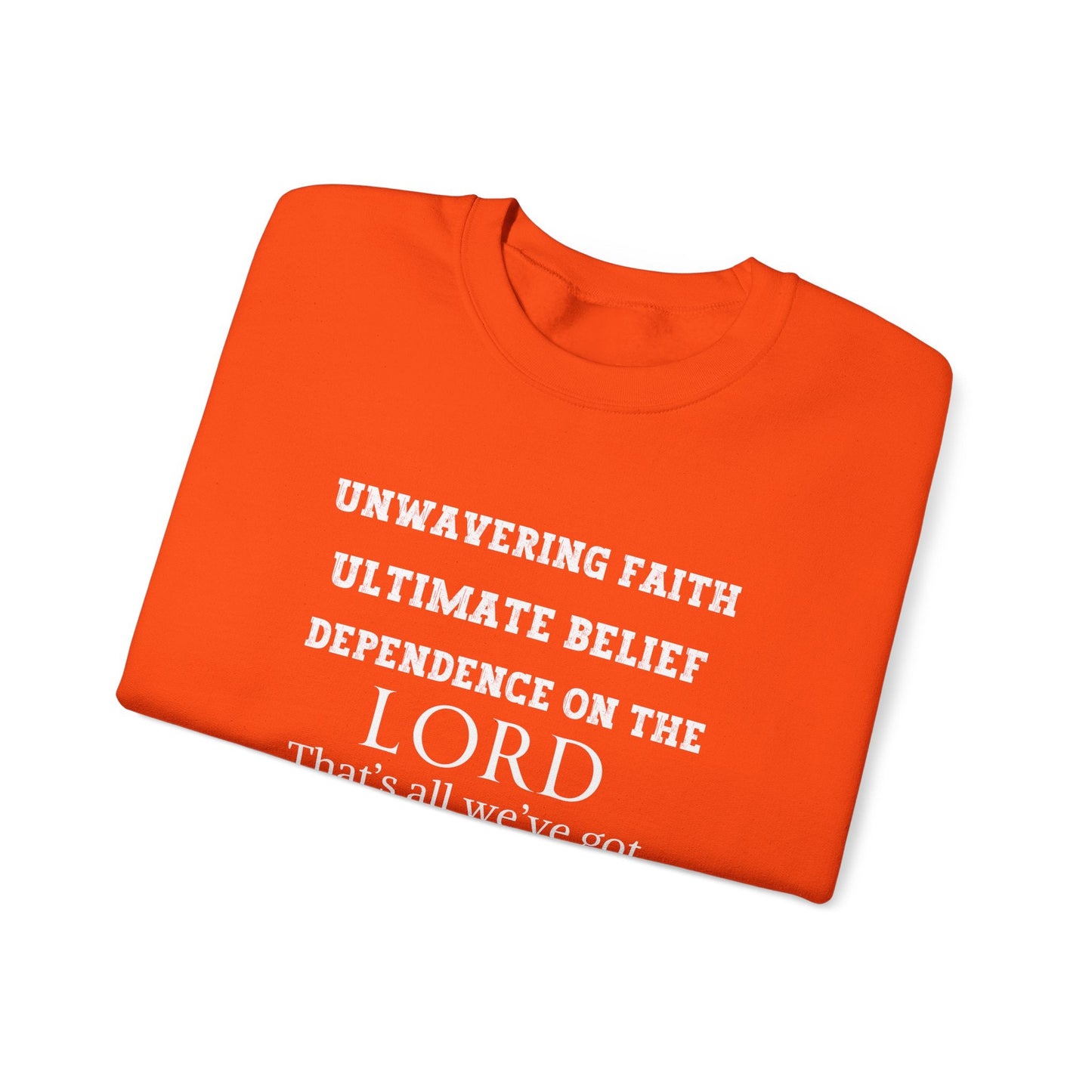 Unwavering Faith Unisex Heavy Blend™ Crewneck Sweatshirt