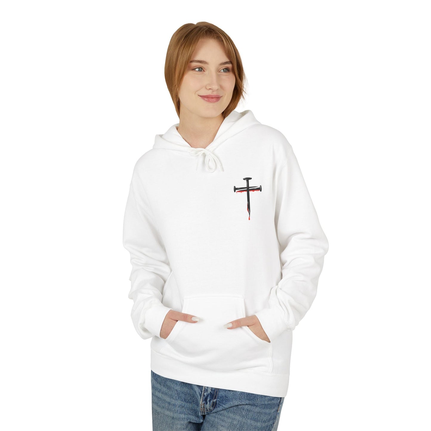 Jesus Saves Unisex Religious Fleece Hoodie | Apparel, Christian Hoodie, Inspirational Wear, Faith-Based Gift, Casual Churchwear