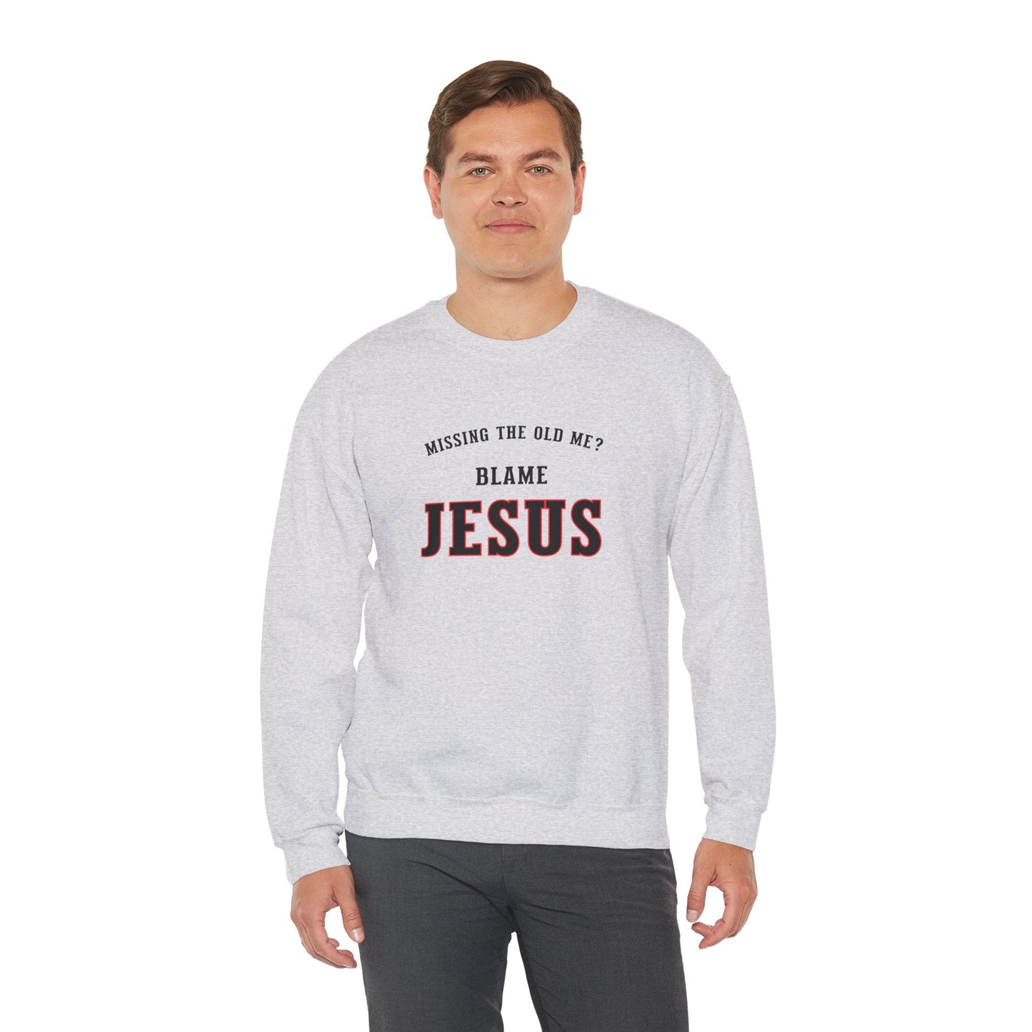 Blame Jesus Unisex Heavy Blend™ Crewneck Sweatshirt