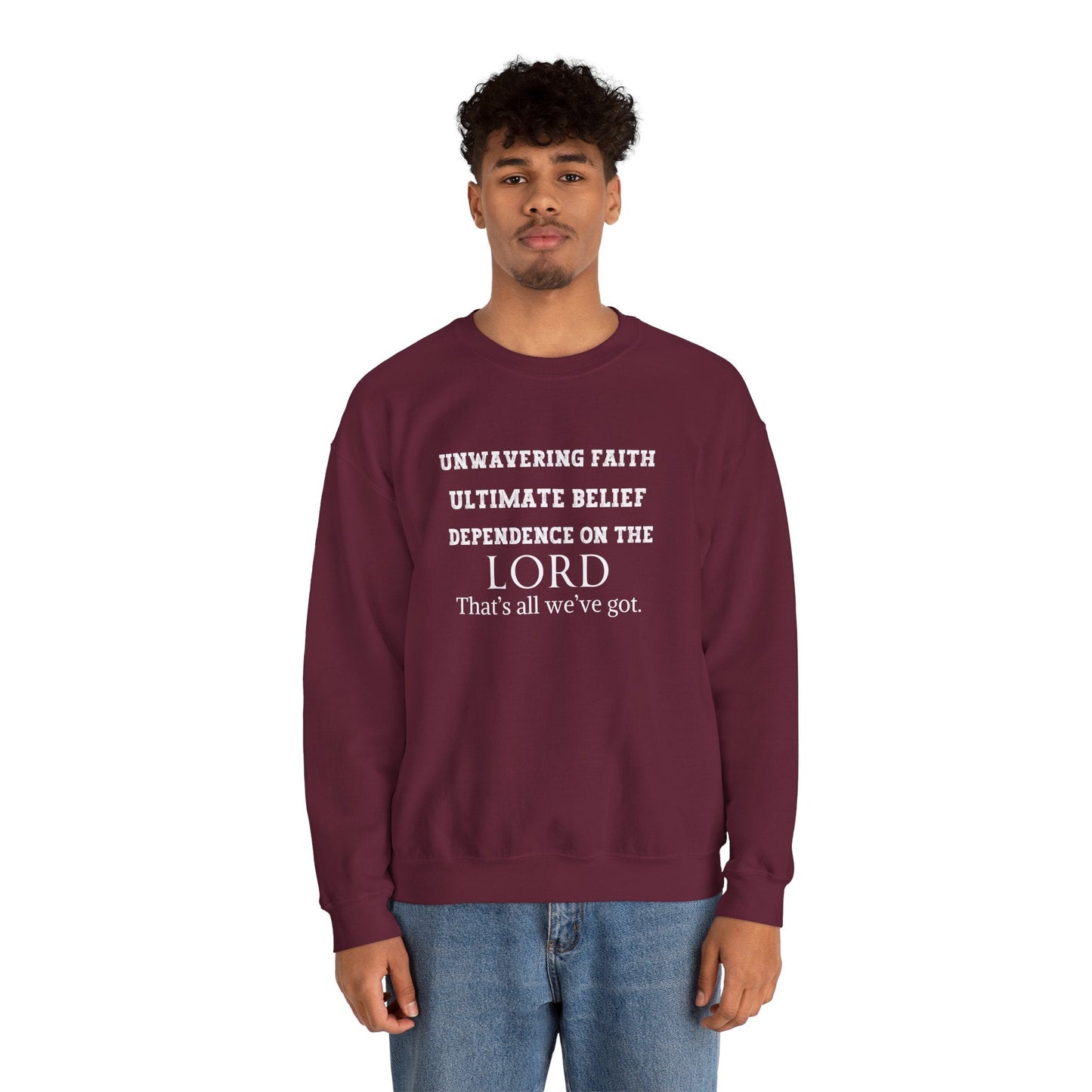 Unwavering Faith Unisex Heavy Blend™ Crewneck Sweatshirt