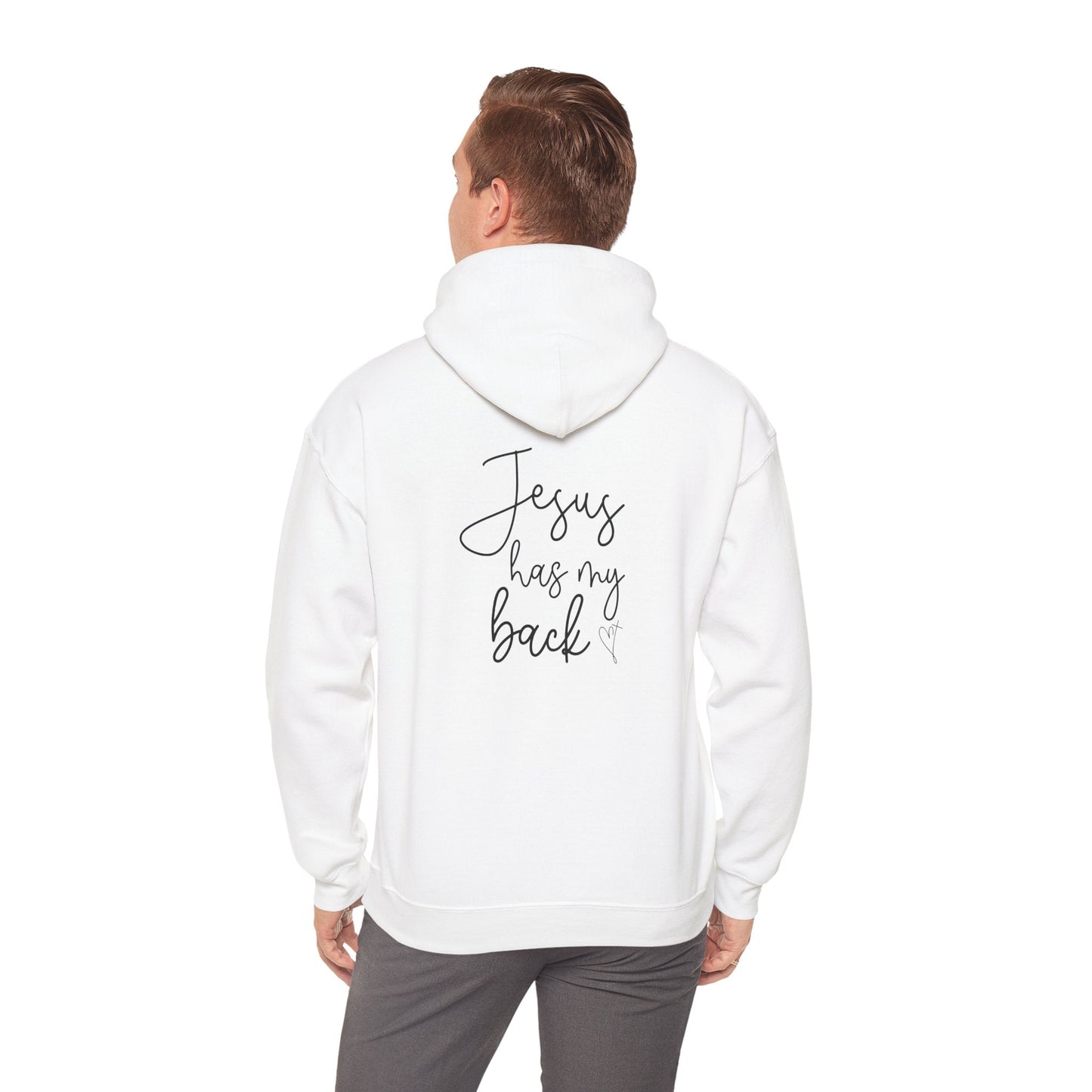 Jesus Has My Back Unisex Heavy Blend™ Hoodie