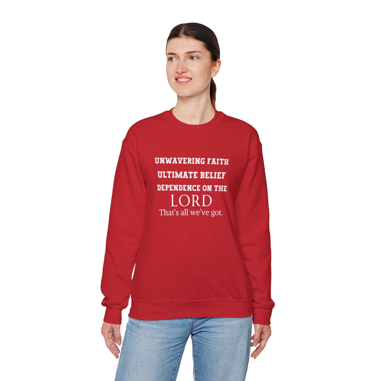 Unwavering Faith Unisex Heavy Blend™ Crewneck Sweatshirt