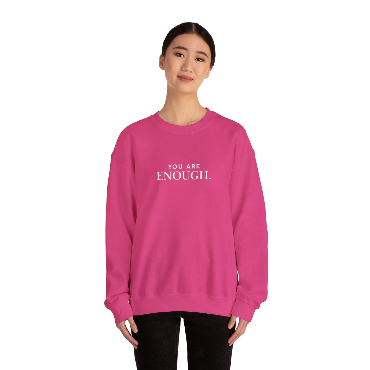 You Are Enough Unisex Heavy Blend™ Crewneck Sweatshirt