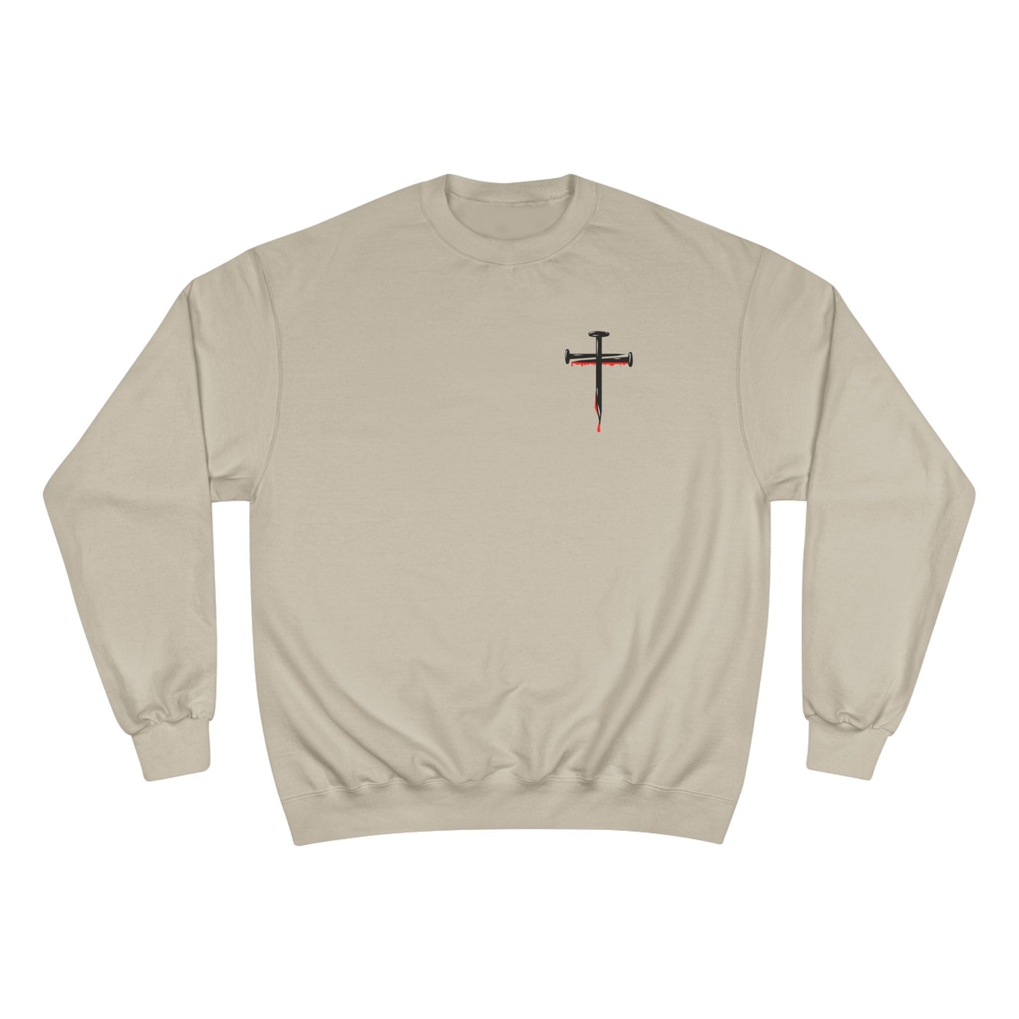 Jesus Saves Champion Sweatshirt with Inspirational Jesus Quote - Faith-Based Apparel, Christian Gift, Cozy Sweatshirt, Religious Statement Wear
