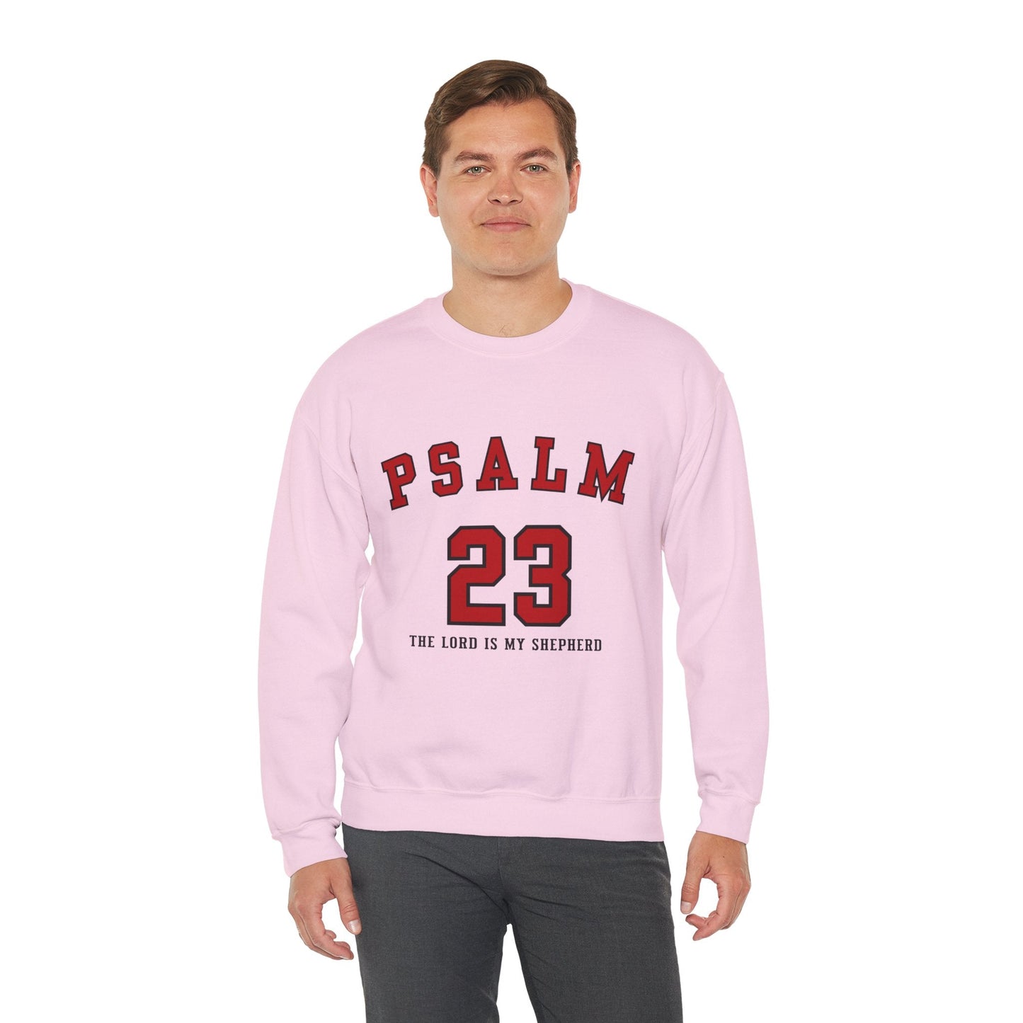 Psalm 23 The Lord Is My Shepherd Unisex Heavy Blend™ Crewneck Sweatshirt