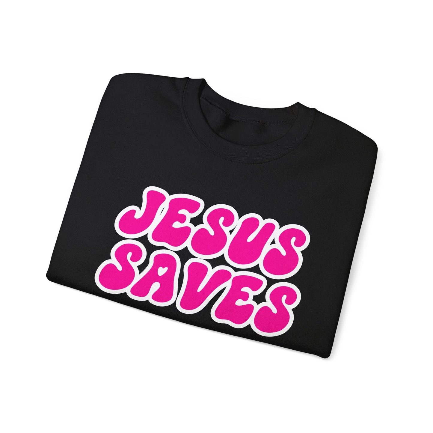 Jesus Saves Unisex Heavy Blend™ Crewneck Sweatshirt