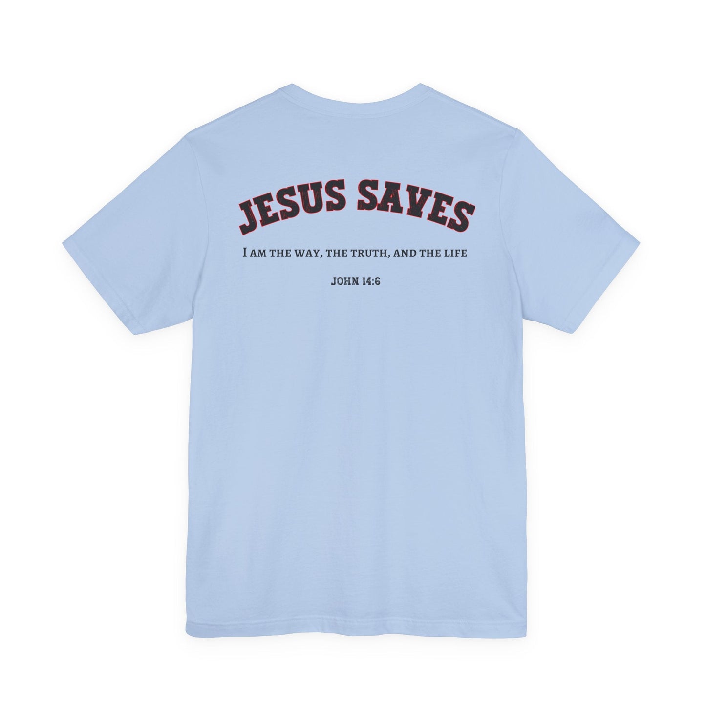 Jesus Saves Unisex Tee | Faith-Based Apparel, Christian T-Shirt, Inspirational Top, Casual Wear, Gift for Believers