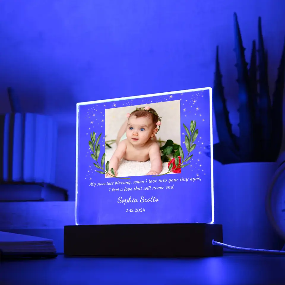 Personalized Kid's Night Lamp With Picture Upload