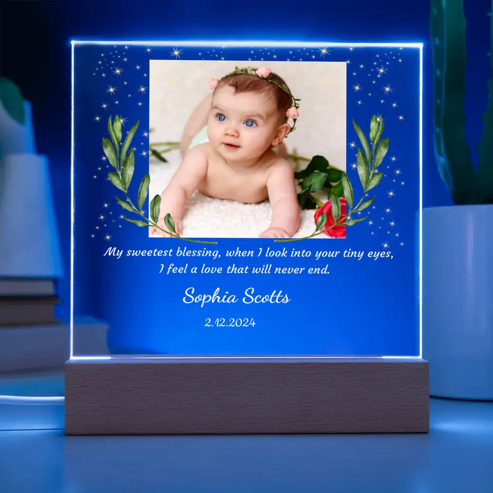 Personalized Kid's Night Lamp With Picture Upload