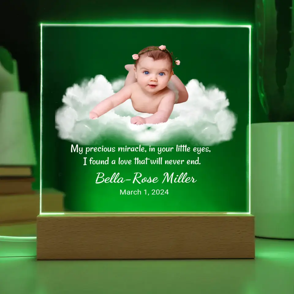 Personalized Children Night Light - Baby We Love You