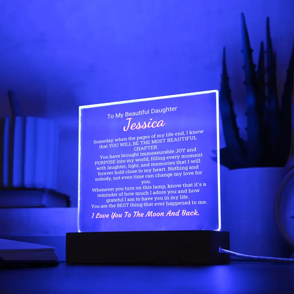 You Are My Most Beautiful Chapter Table Lamp