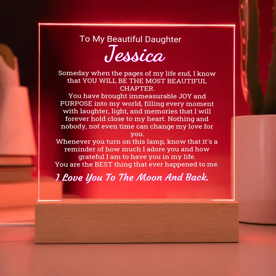 You Are My Most Beautiful Chapter Table Lamp