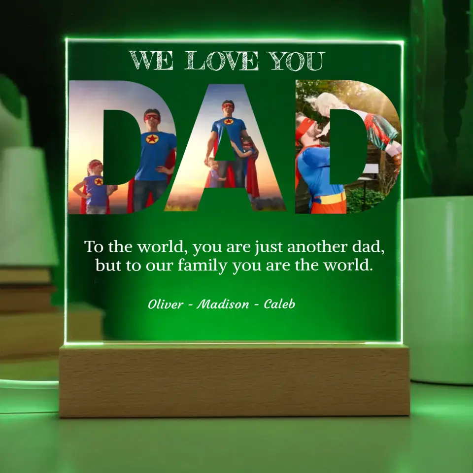 Father's Day Letters Table Lamp
