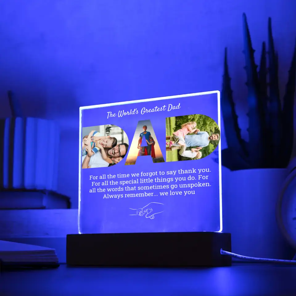 We Love And Appreciate Dad Table Lamp