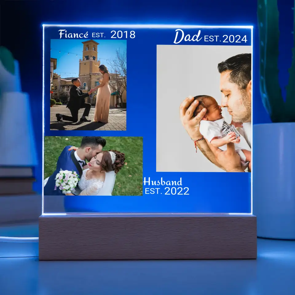 Dad Gift With Picture Uploads