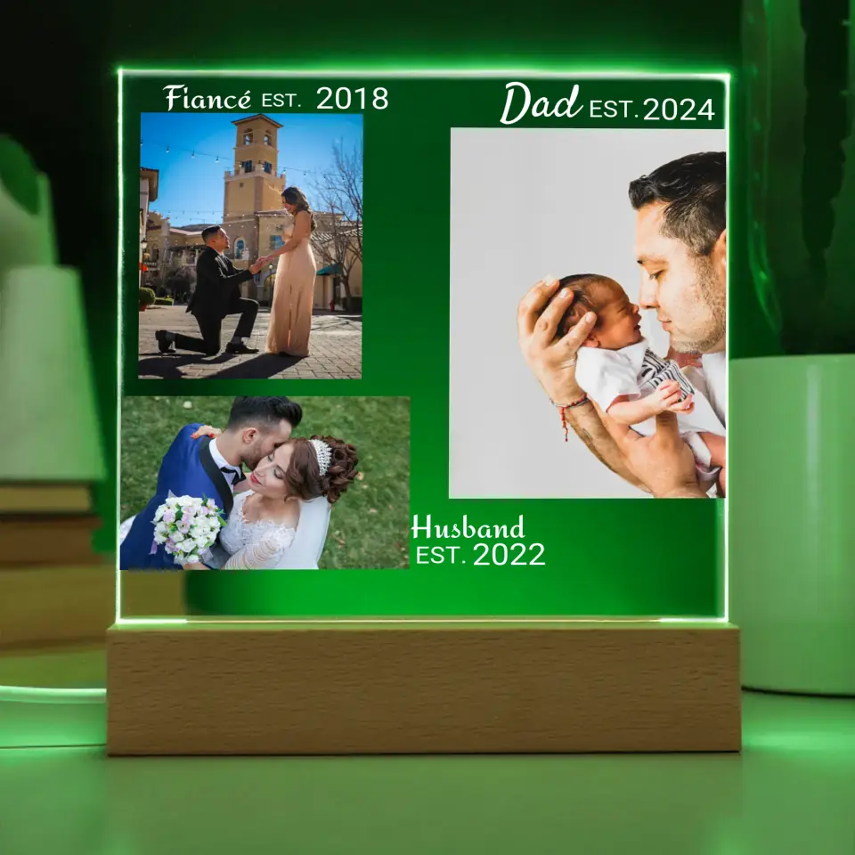 Dad Gift With Picture Uploads