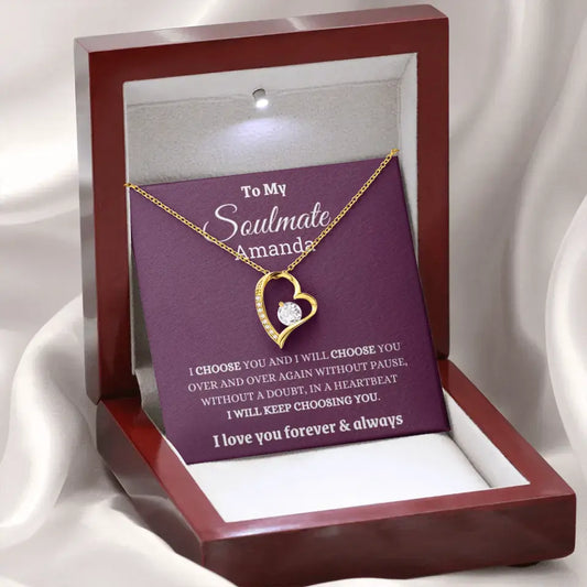 I love My Soulmate Forever Love Necklace