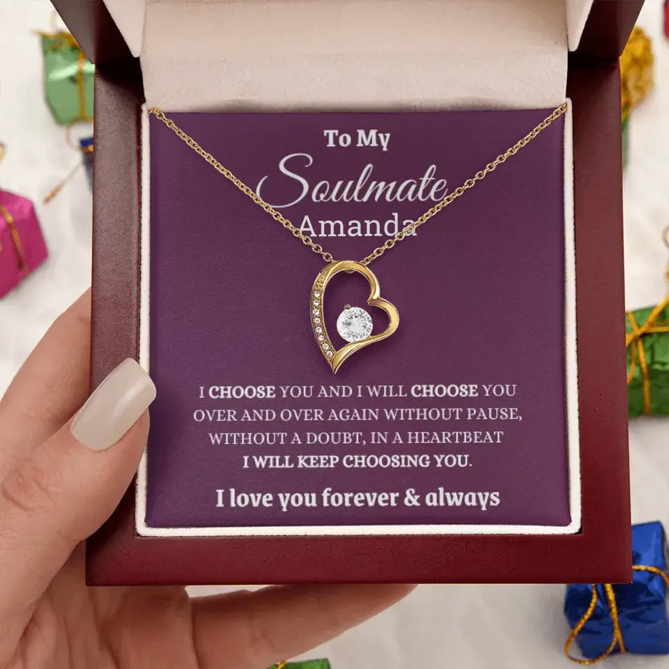 I love My Soulmate Forever Love Necklace