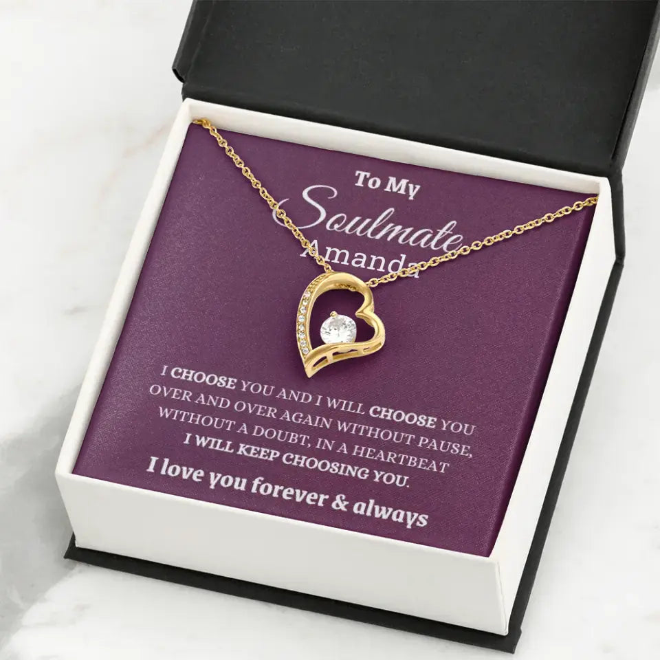 I love My Soulmate Forever Love Necklace