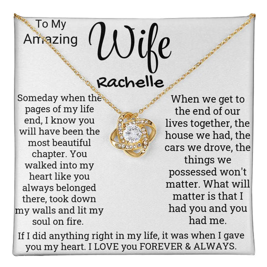 We Will Always Have Each Other Love Knot Necklace