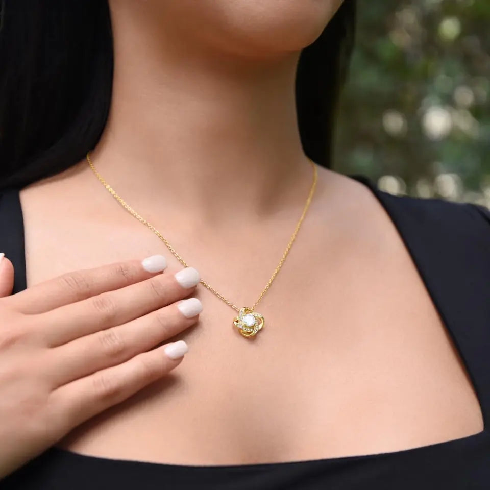 We Will Always Have Each Other Love Knot Necklace