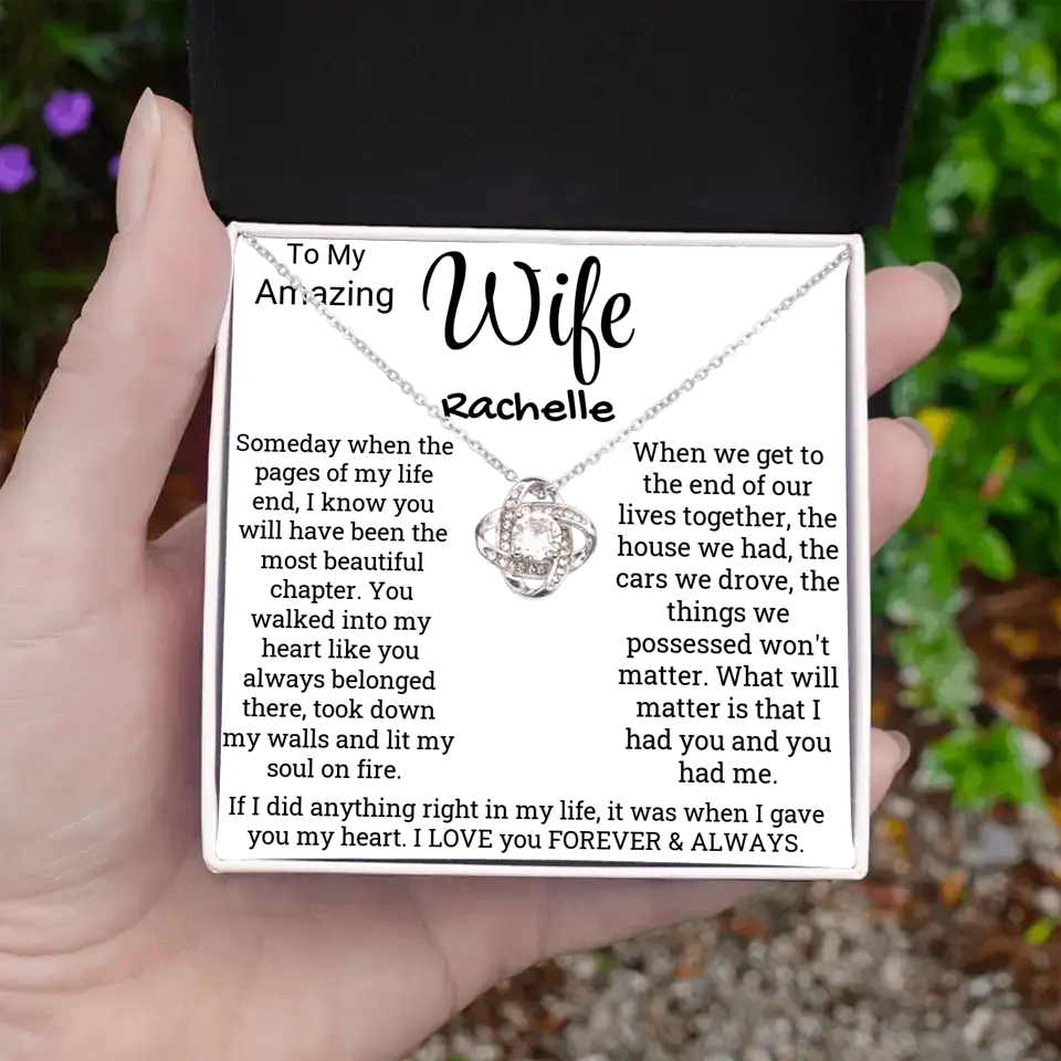 We Will Always Have Each Other Love Knot Necklace