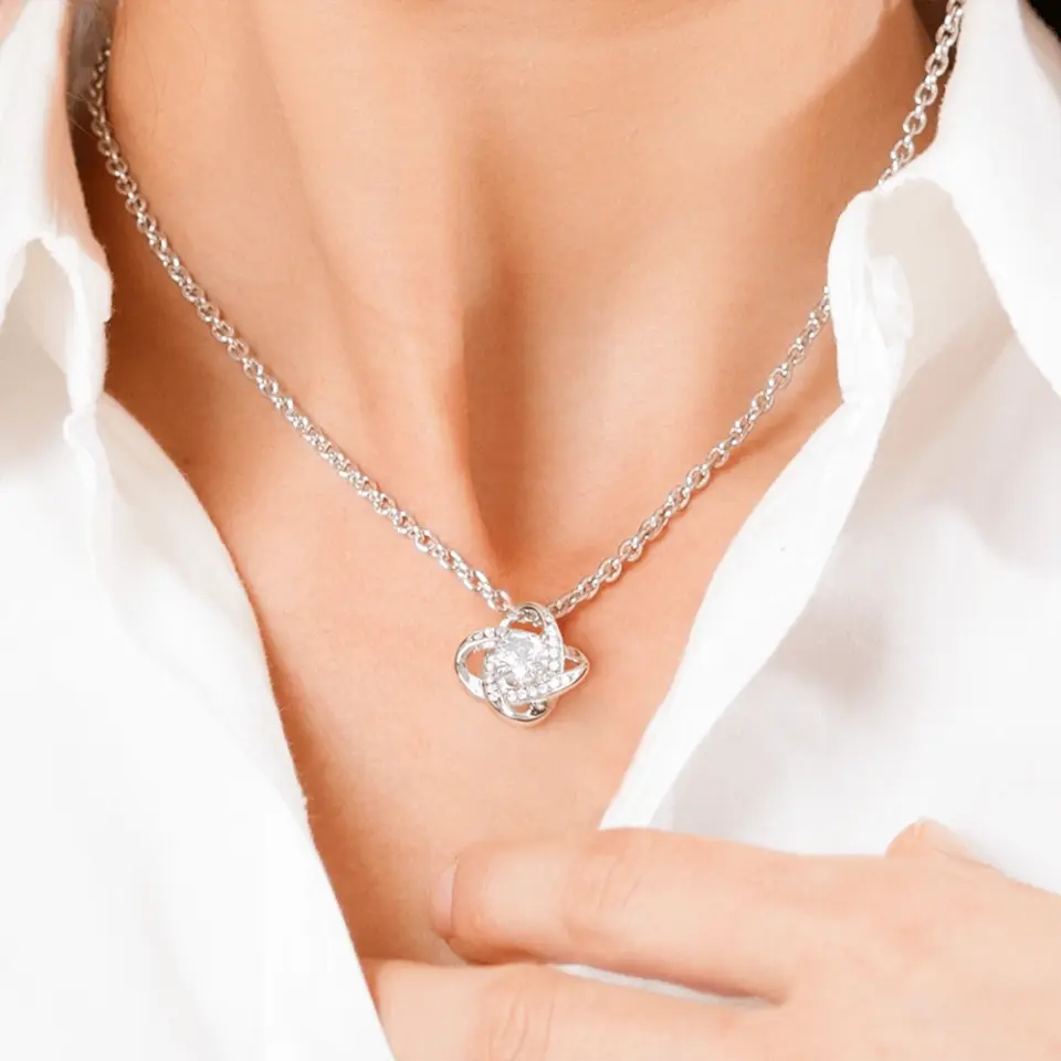 We Will Always Have Each Other Love Knot Necklace