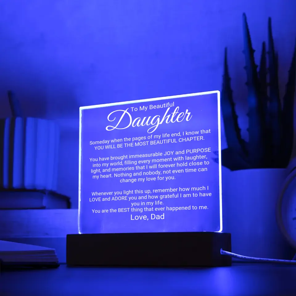 Remember I Adore You Daughter Night Light