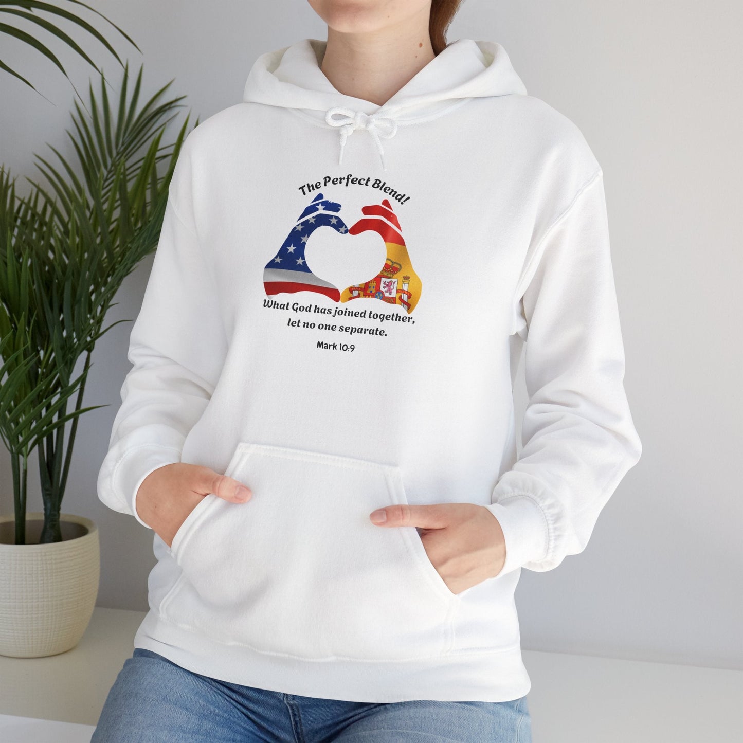 Custom Couple's Flags Unisex Heavy Blend™ Hooded Sweatshirt