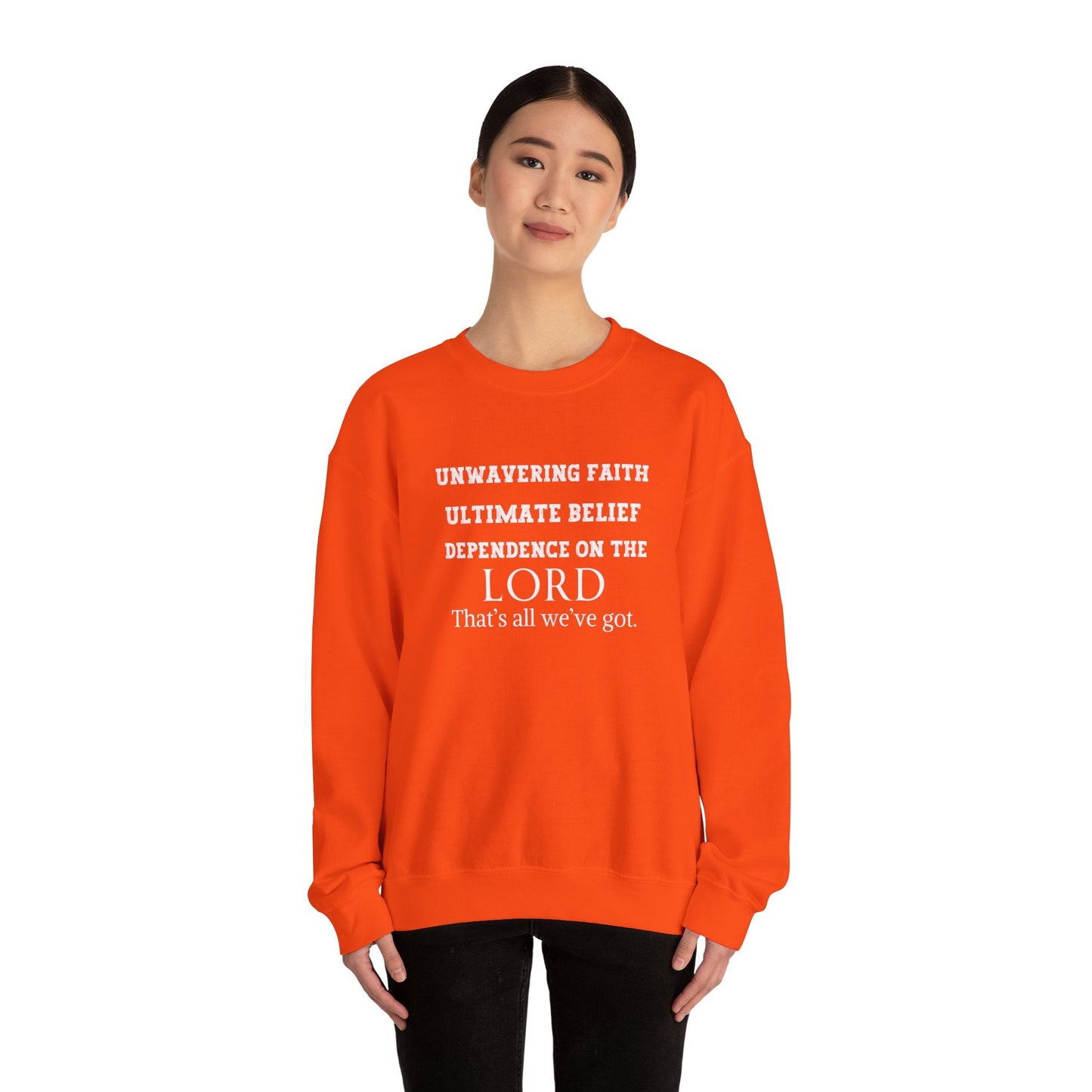 Unwavering Faith Unisex Heavy Blend™ Crewneck Sweatshirt