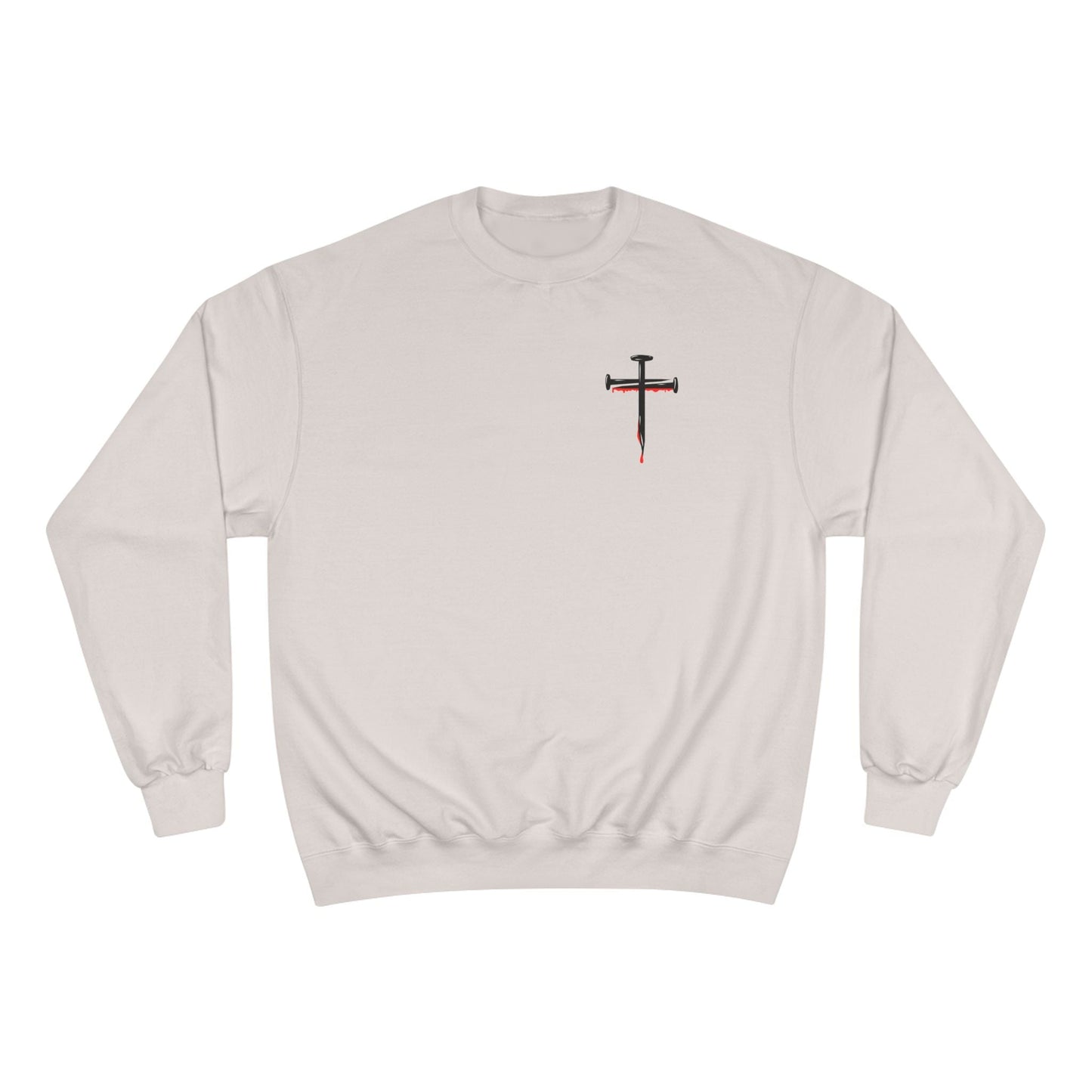 Jesus Saves Champion Sweatshirt with Inspirational Jesus Quote - Faith-Based Apparel, Christian Gift, Cozy Sweatshirt, Religious Statement Wear
