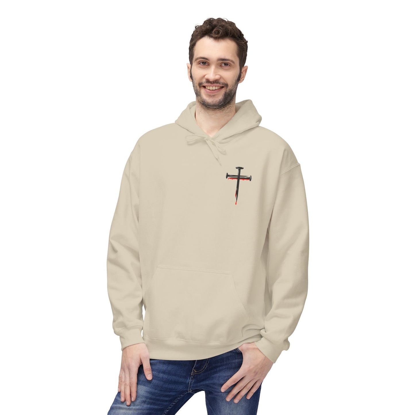 Jesus Saves Unisex Religious Fleece Hoodie | Apparel, Christian Hoodie, Inspirational Wear, Faith-Based Gift, Casual Churchwear