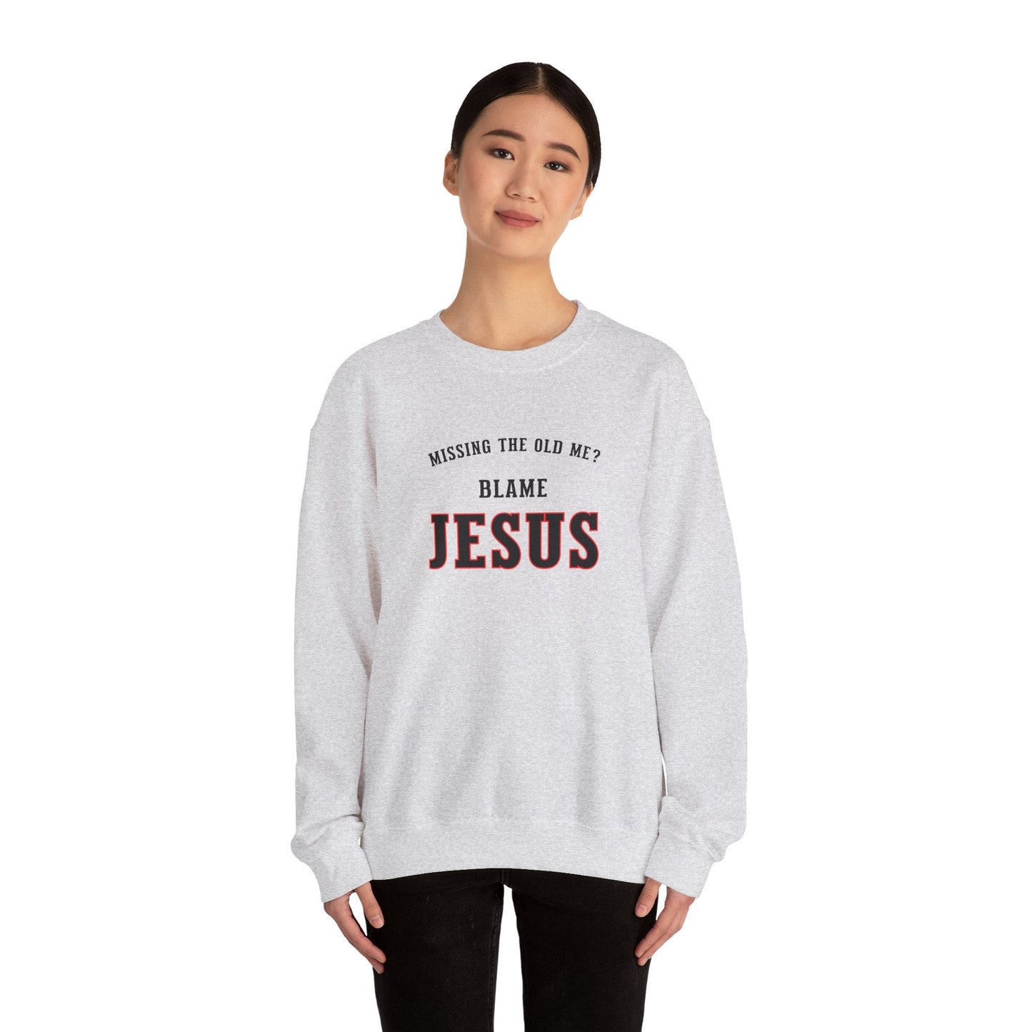 Blame Jesus Unisex Heavy Blend™ Crewneck Sweatshirt