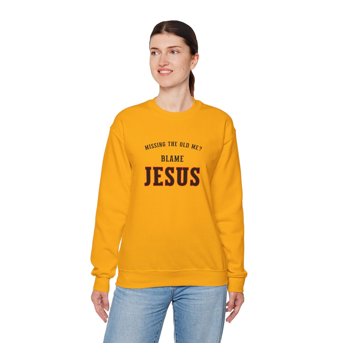 Blame Jesus Unisex Heavy Blend™ Crewneck Sweatshirt