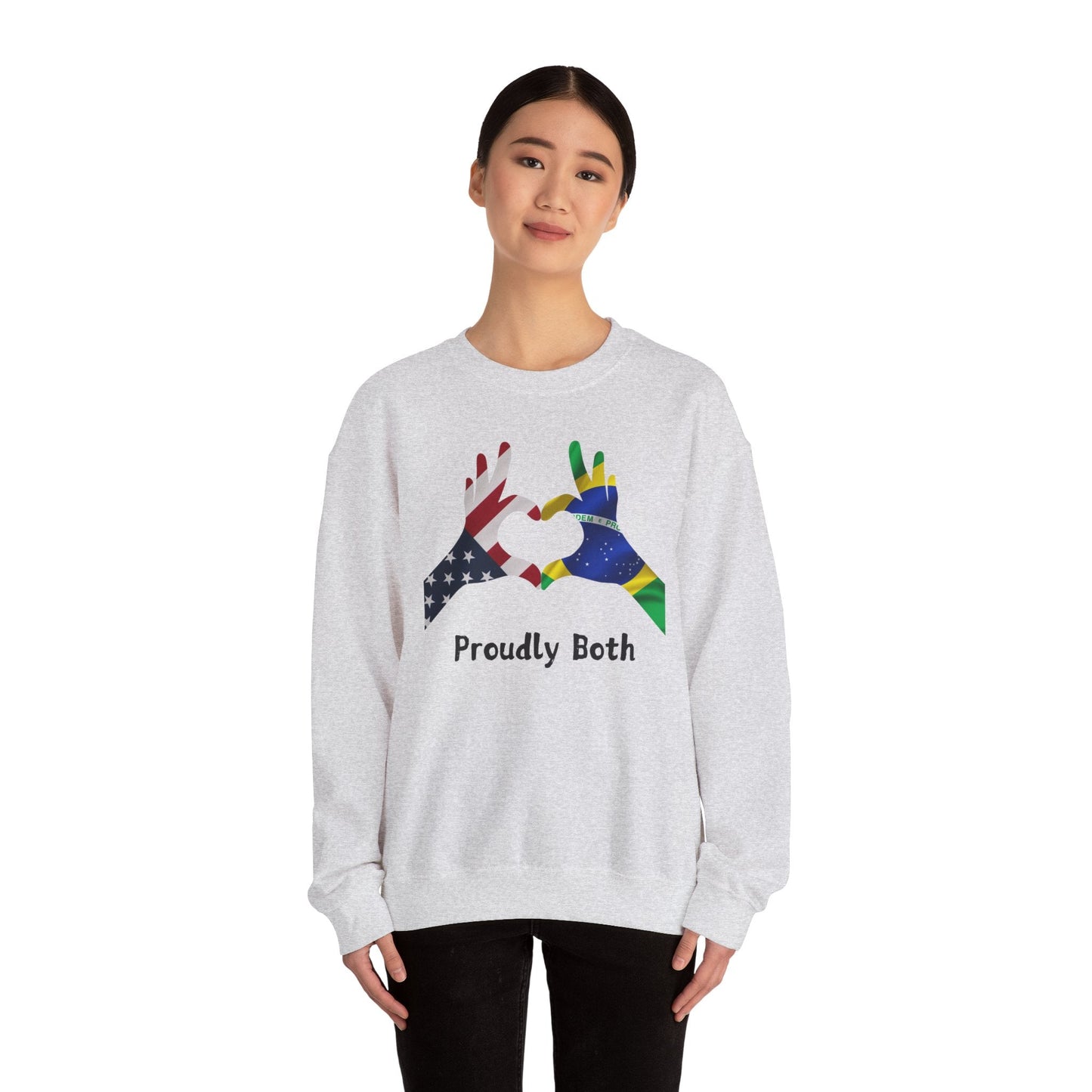 Proudly Both Unisex Heavy Blend™ Crewneck Sweatshirt