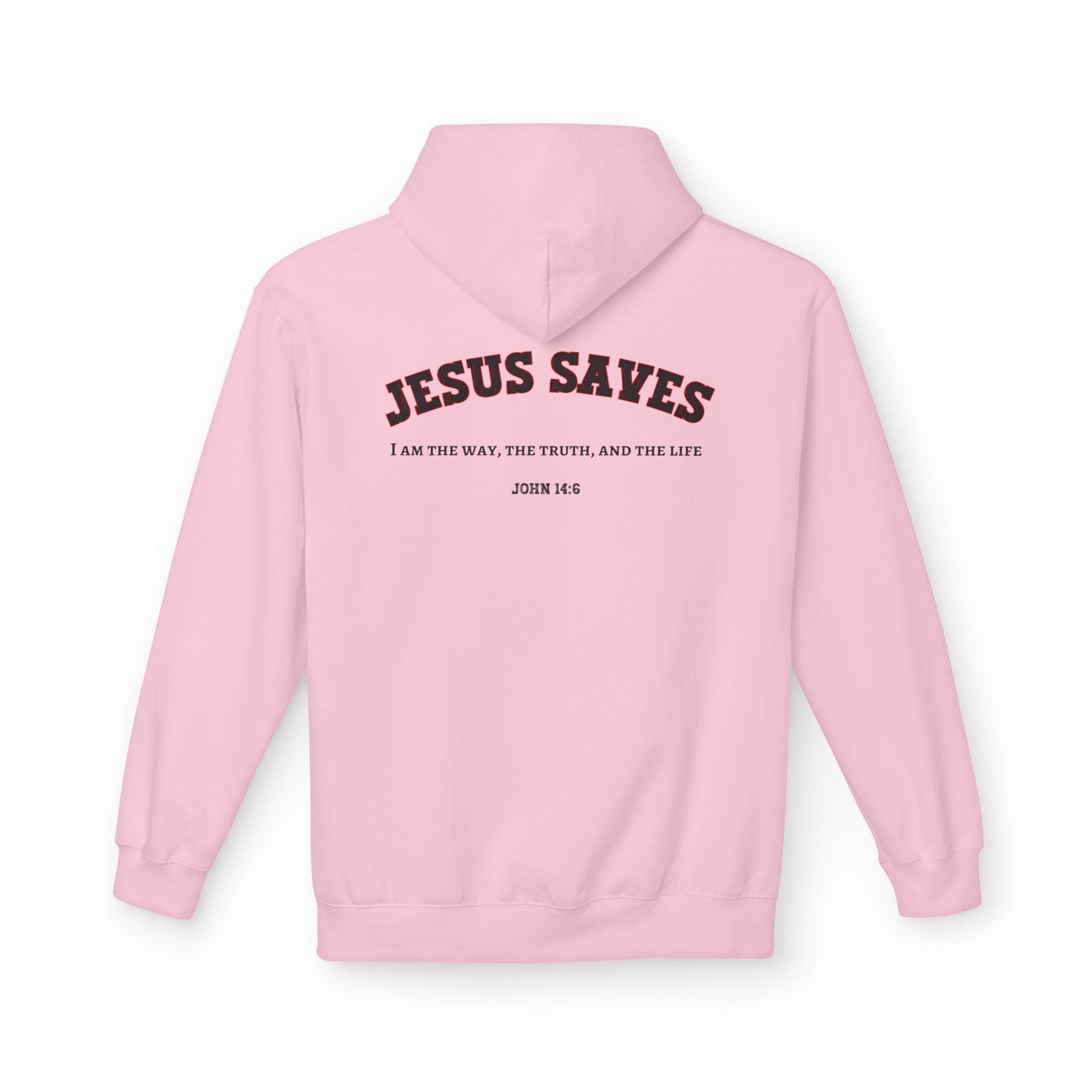 Jesus Saves Unisex Religious Fleece Hoodie | Apparel, Christian Hoodie, Inspirational Wear, Faith-Based Gift, Casual Churchwear