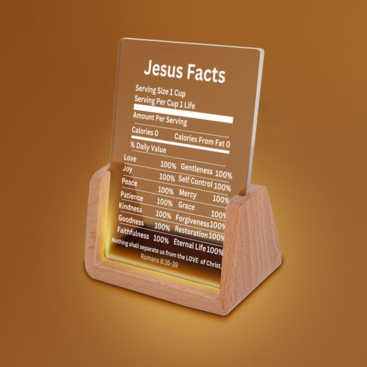 Jesus Facts Table Lamp