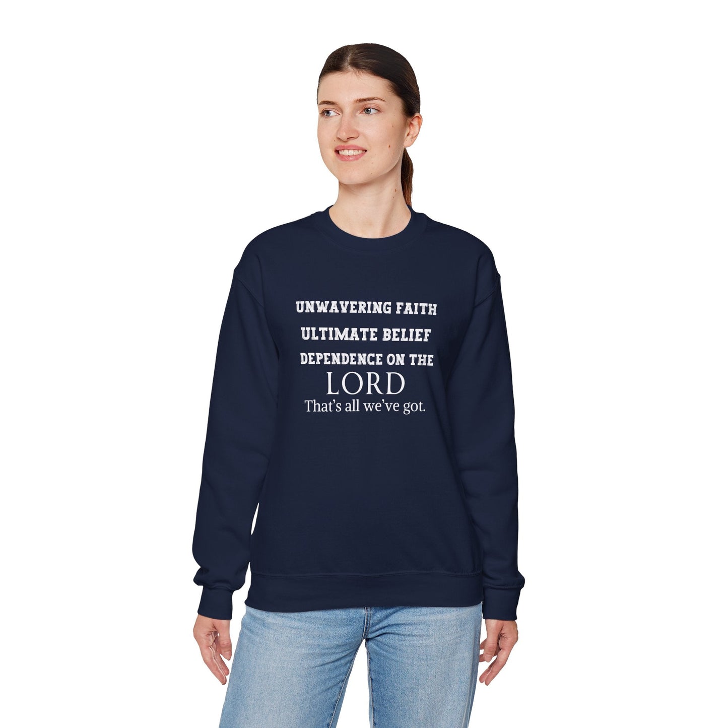 Unwavering Faith Unisex Heavy Blend™ Crewneck Sweatshirt