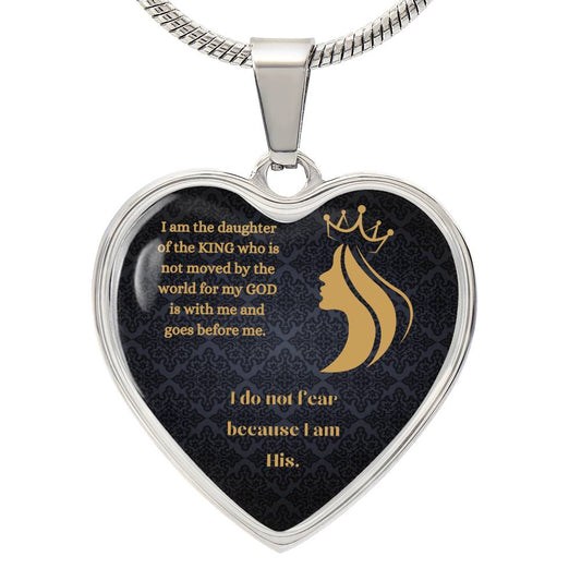 Daughter Of The Most High Heart Necklace