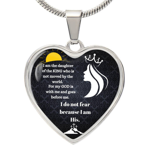 God Is With Me Always Heard Necklace