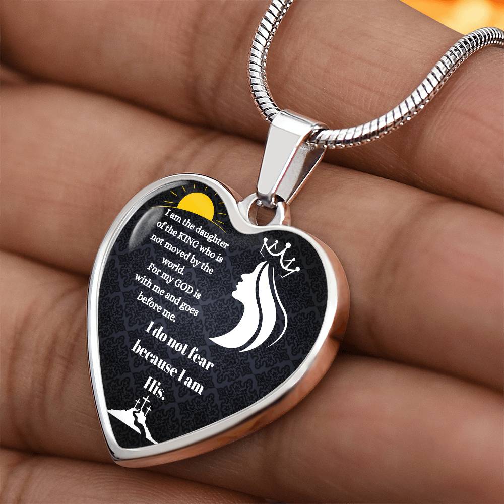 God Is With Me Always Heard Necklace