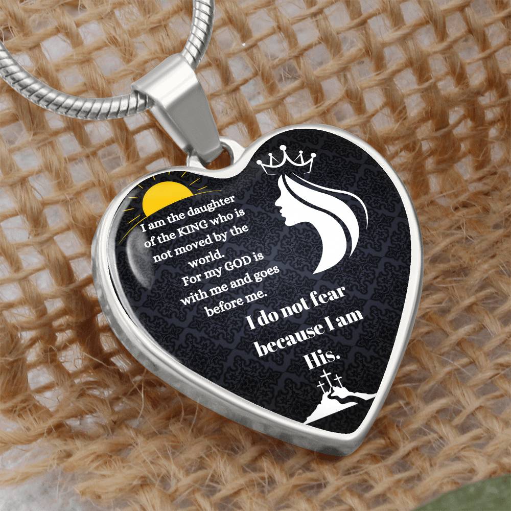 God Is With Me Always Heard Necklace