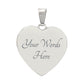 God Is With Me Always Heard Necklace