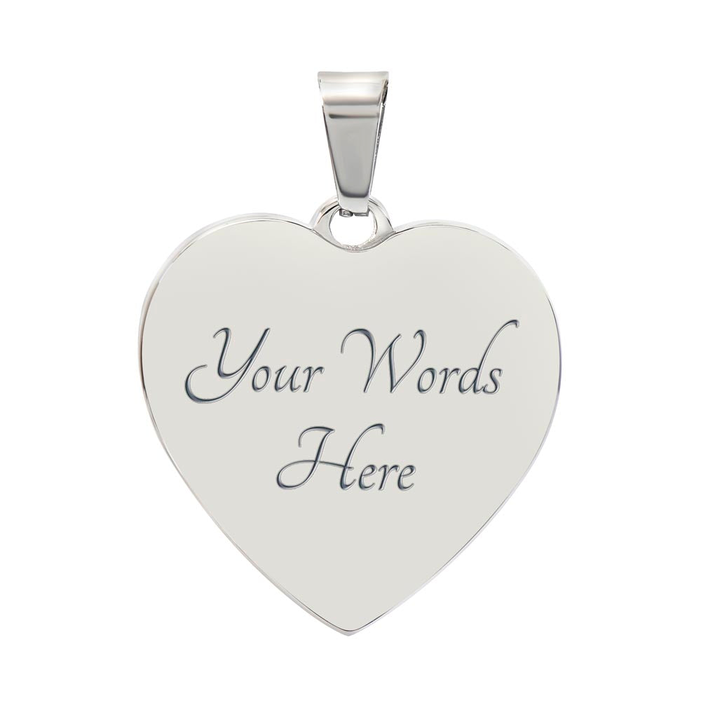 God Is With Me Always Heard Necklace