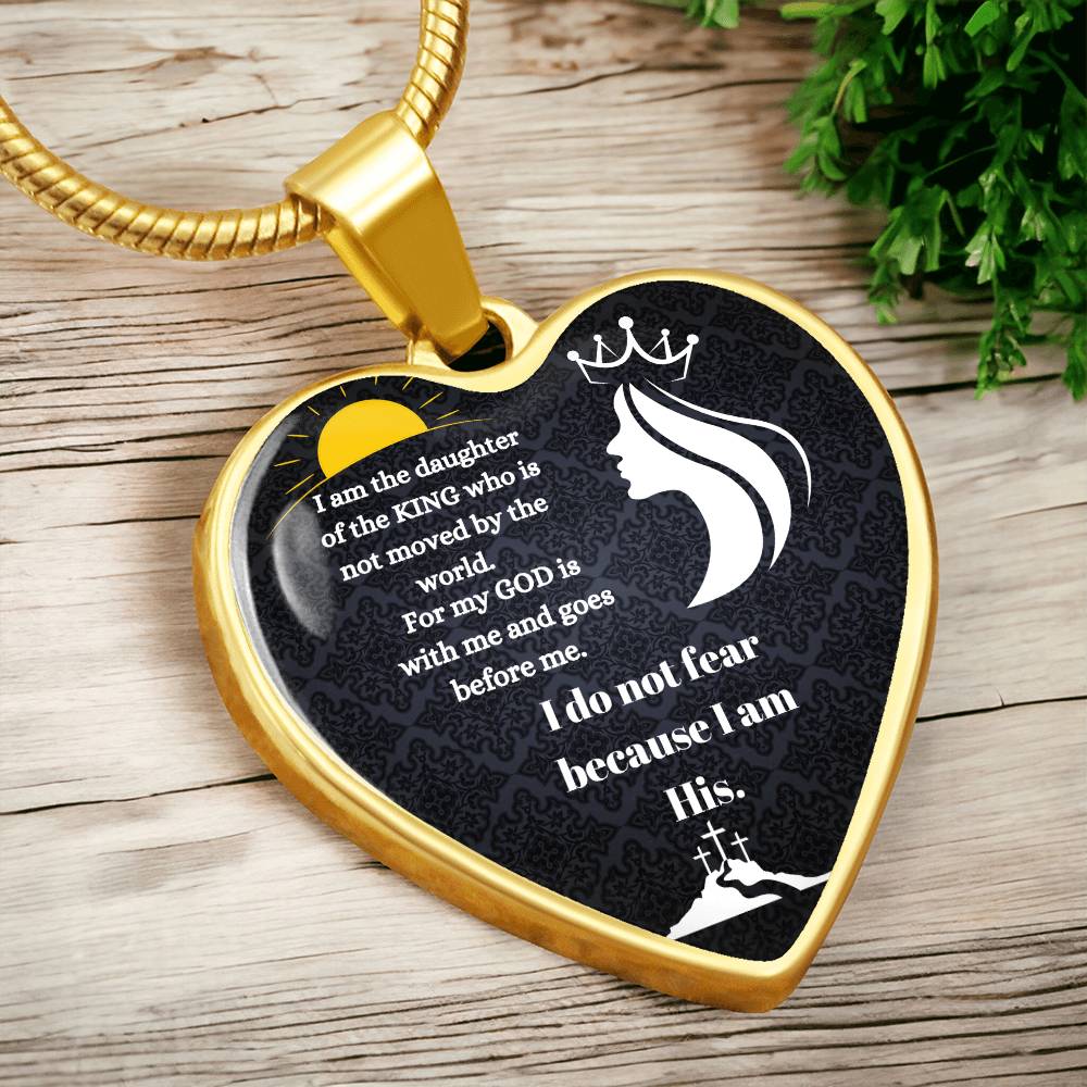 God Is With Me Always Heard Necklace