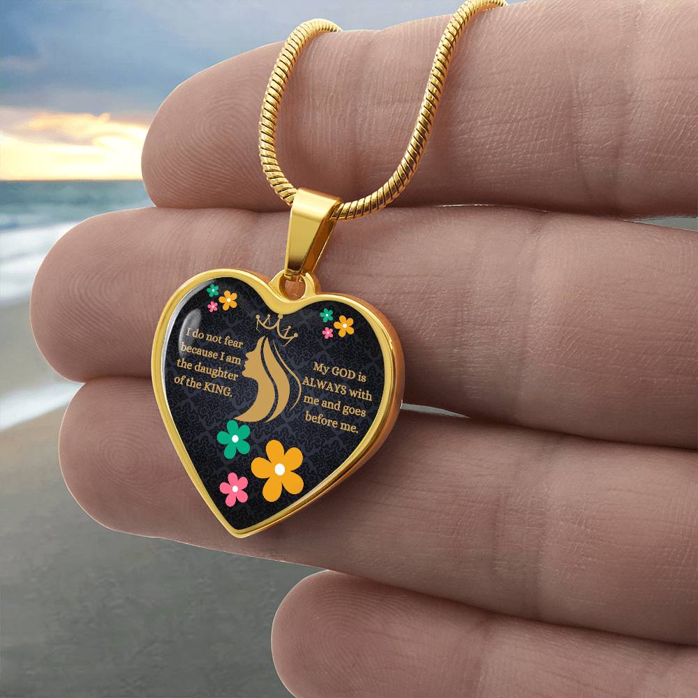 Daughter Of The King Heart Necklace