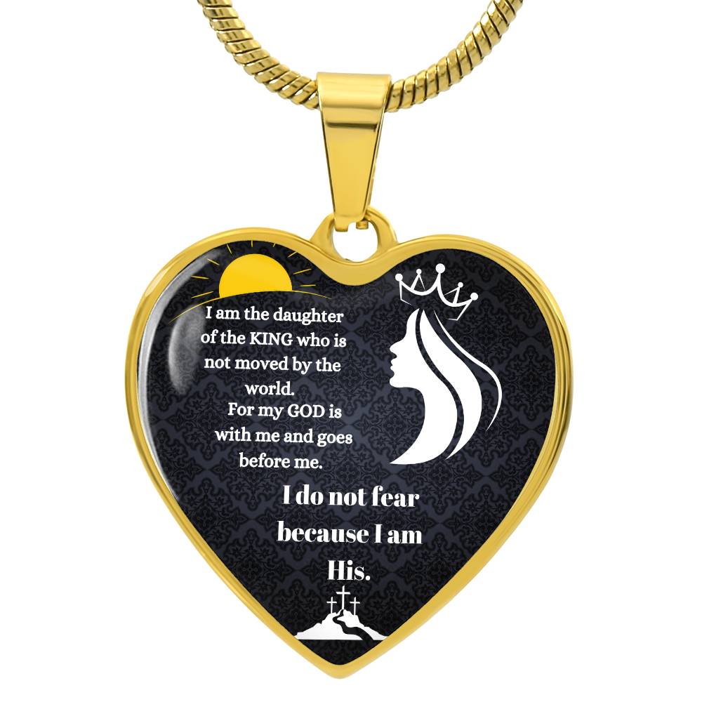 God Is With Me Always Heard Necklace