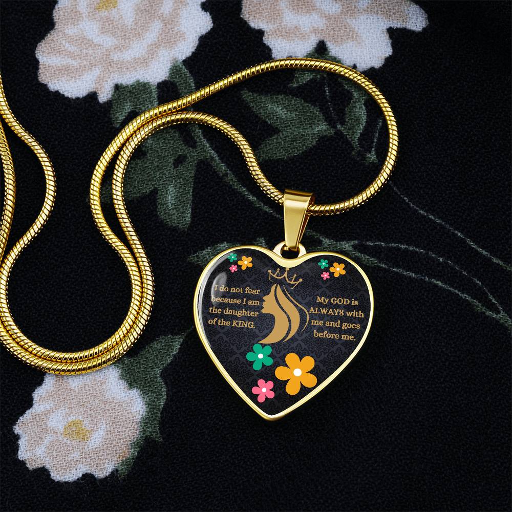 Daughter Of The King Heart Necklace