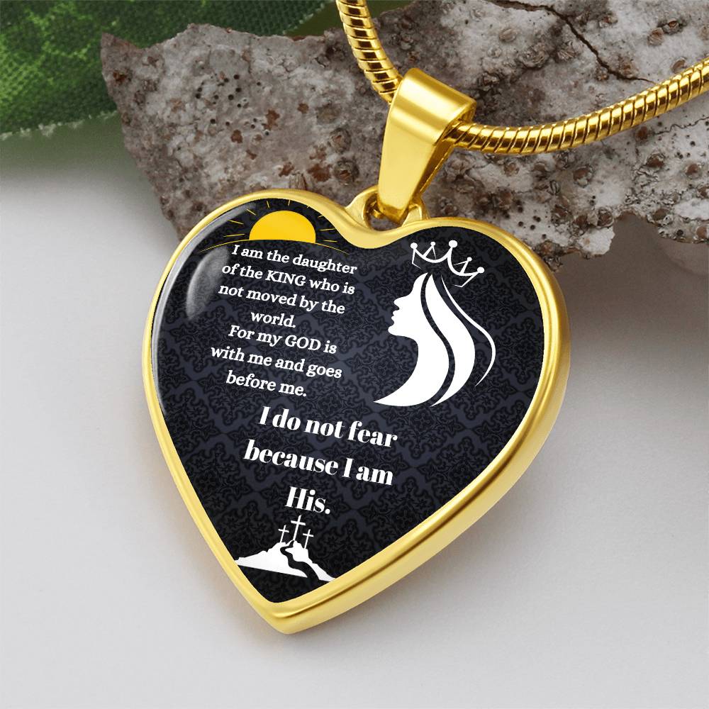 God Is With Me Always Heard Necklace