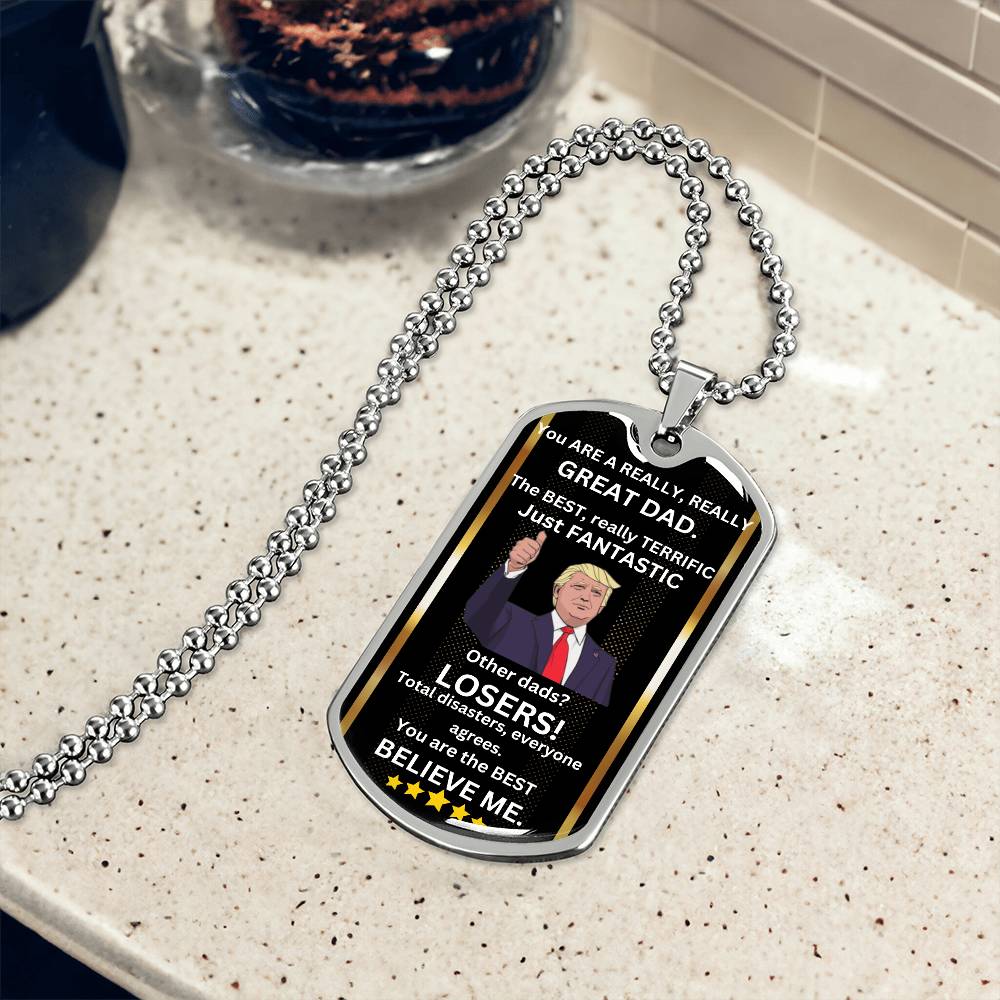 The Best And Fantastic Dad Necklace
